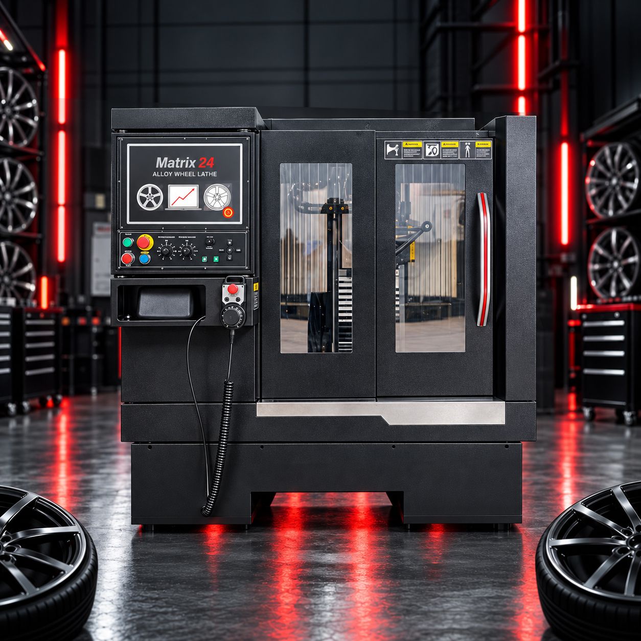 Alloy wheel refurbishment equipment Alloy wheel diamond cutting machines Wheel refurbishment machinery Alloy wheel powder coating equipment Alloy wheel refurbishment equipment UK